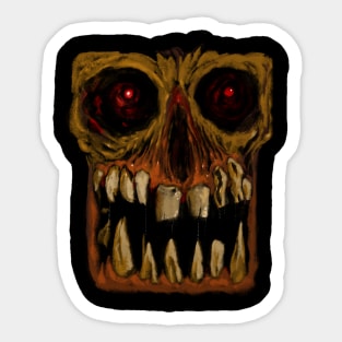 Face of Horror Sticker